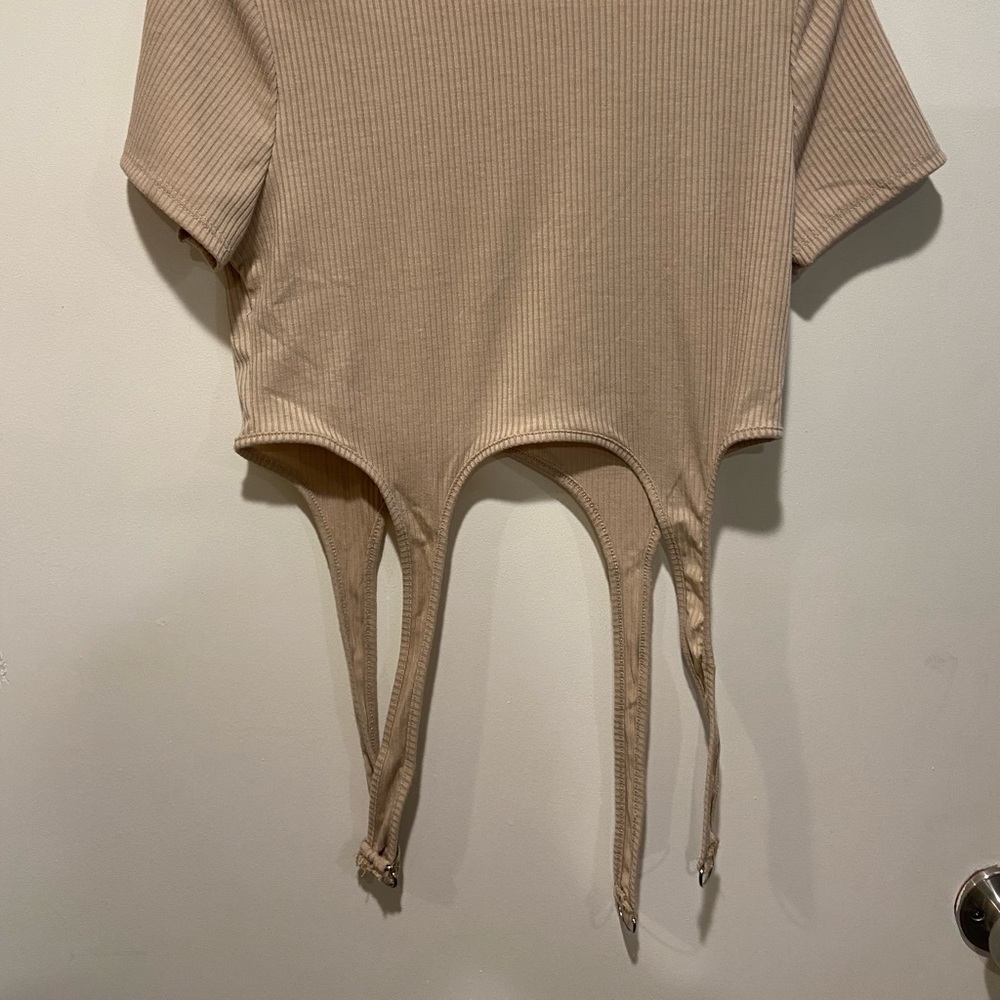 Tan shirt
